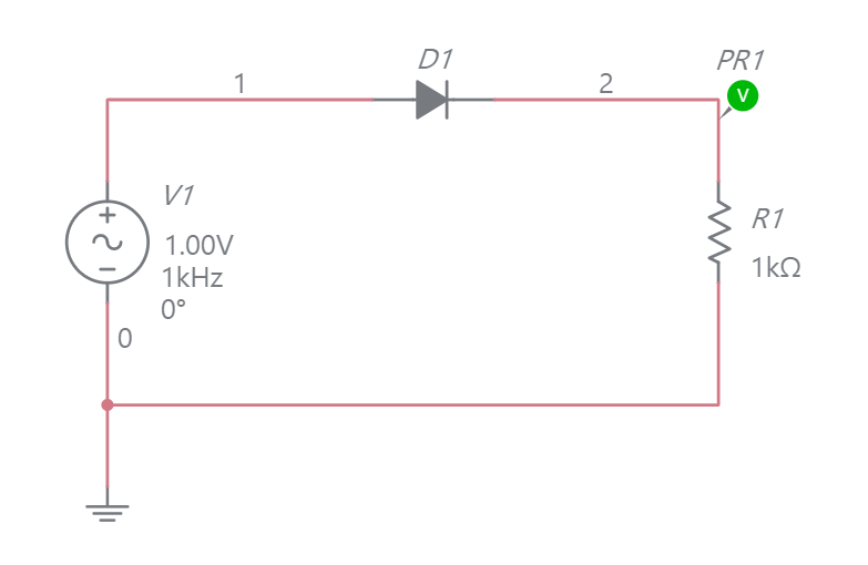 Half Wave Rectifier Circuit Without Filter Circuit Diagram