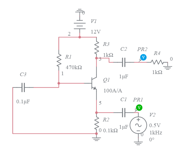 Circuit Diagram Of Base Bias Transistor Amplifier In Ce Configuration