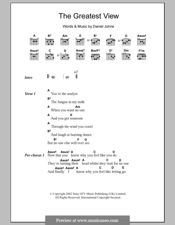 Full and accurate lyrics for jumper from third eye blind: The Greatest View (Silverchair) by D. Johns - sheet music