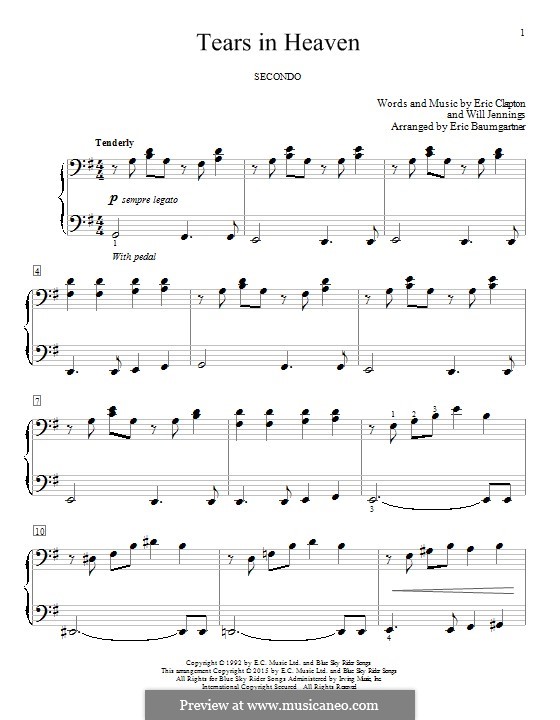 Your browser can't play this video. Tears In Heaven By E Clapton W Jennings Sheet Music On Musicaneo
