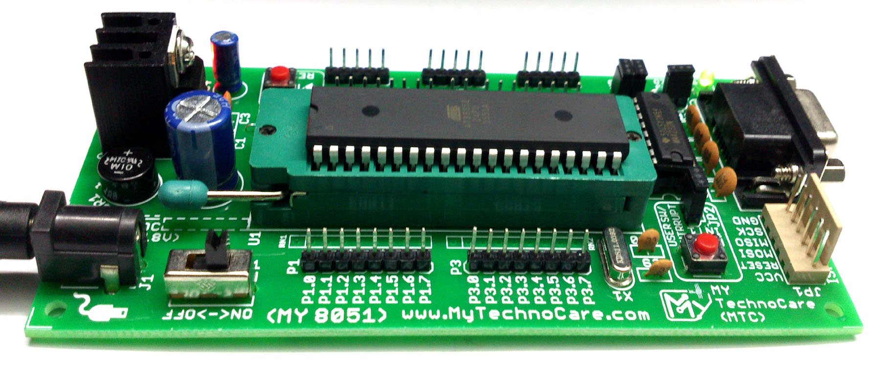 8051 Microcontroller Board with ZIF Socket | 8051 Kit | MY ... 8051 pin diagram architecture 