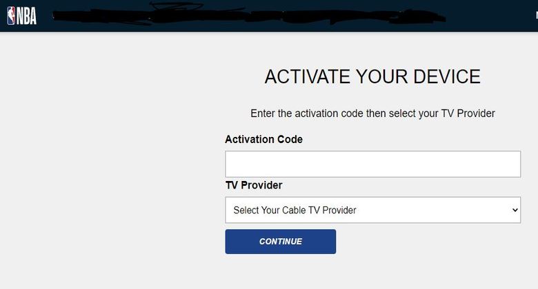 After you enter your tv provider account information, tap sign in. Nba Com Tve Enter Code For Activate Your Device