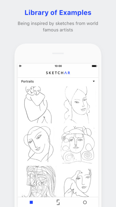 تطبيق Sketchar لتعلم الرسم مع تقنية الواقع المعزز للأيفون نيوتك New Tech
