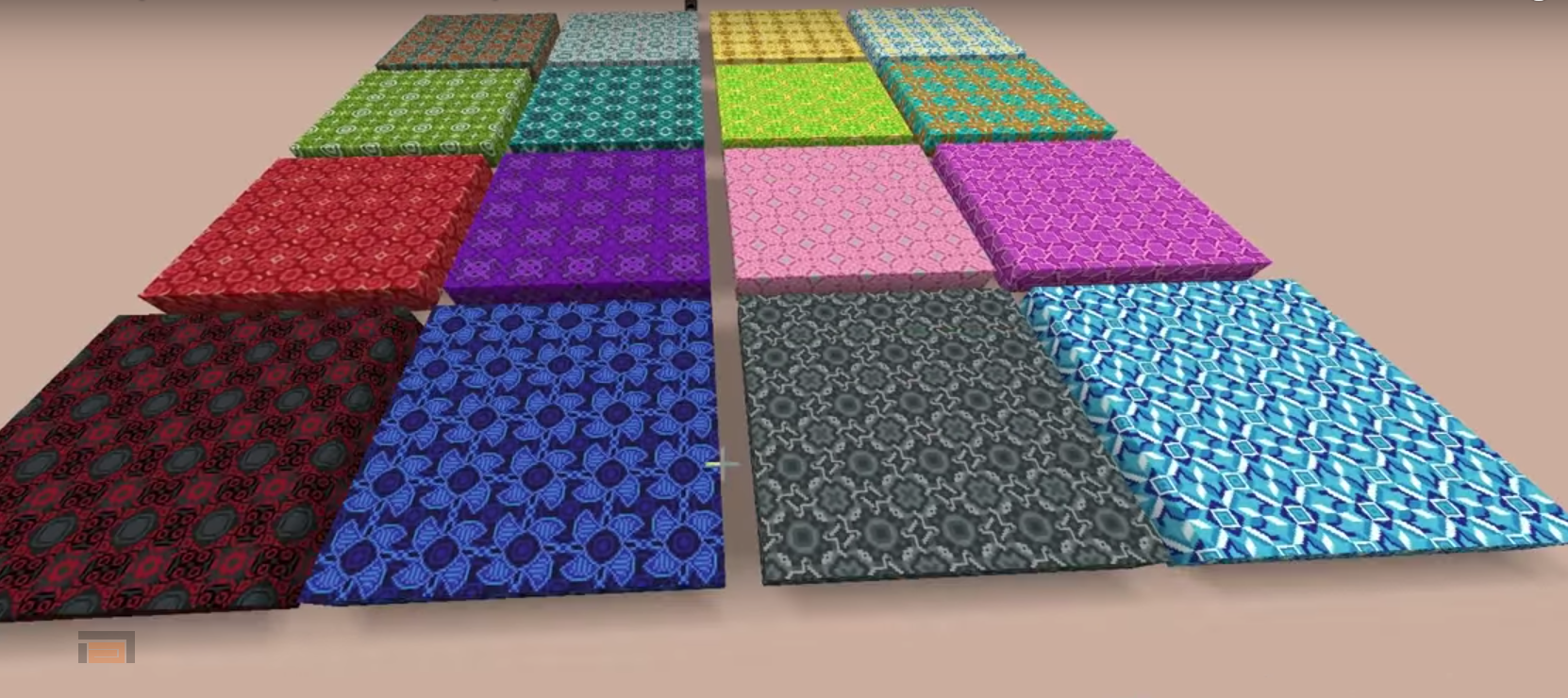 Piso De Terracota Esmaltada De Minecraft
