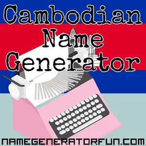 A bar with shapes for a name no one knows a bar better than the people behind it. Cambodian Name Generator