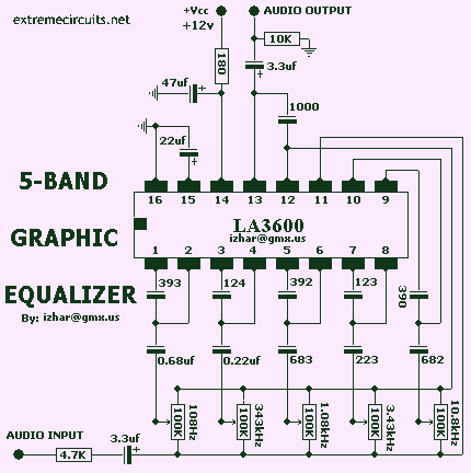 Related articles across the web. 5-Band Graphic Equalizer with LA3600 under Audio Equalizer ...