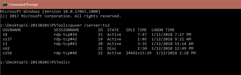 Windows Tip How To Remotely Logoff Users Via Command Line Tools Next Of Windows