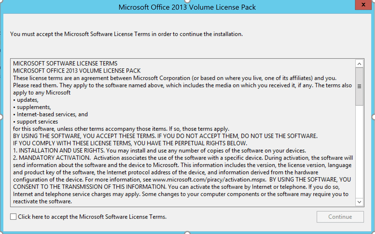 Office 2013 Volume License Pack