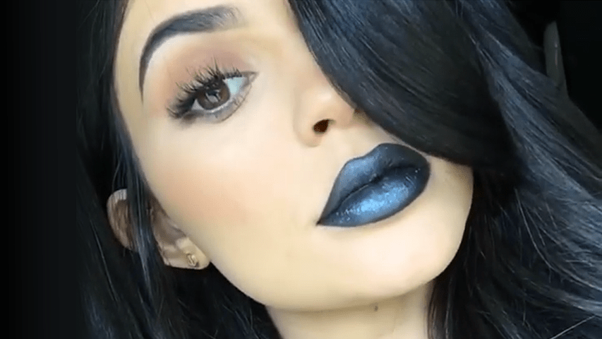 The businesswoman has also created two nail varnishes. KYLIE JENNER (DIY) Black Metal Matte Lipstick Makeup