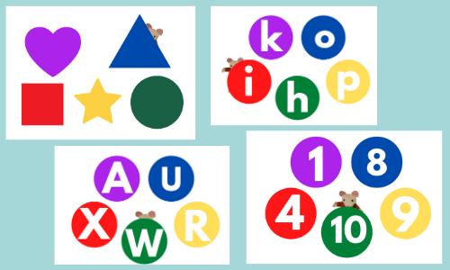 These games help with letter recognition, . Preschool Zoom Game Hide Seek No Time For Flash Cards