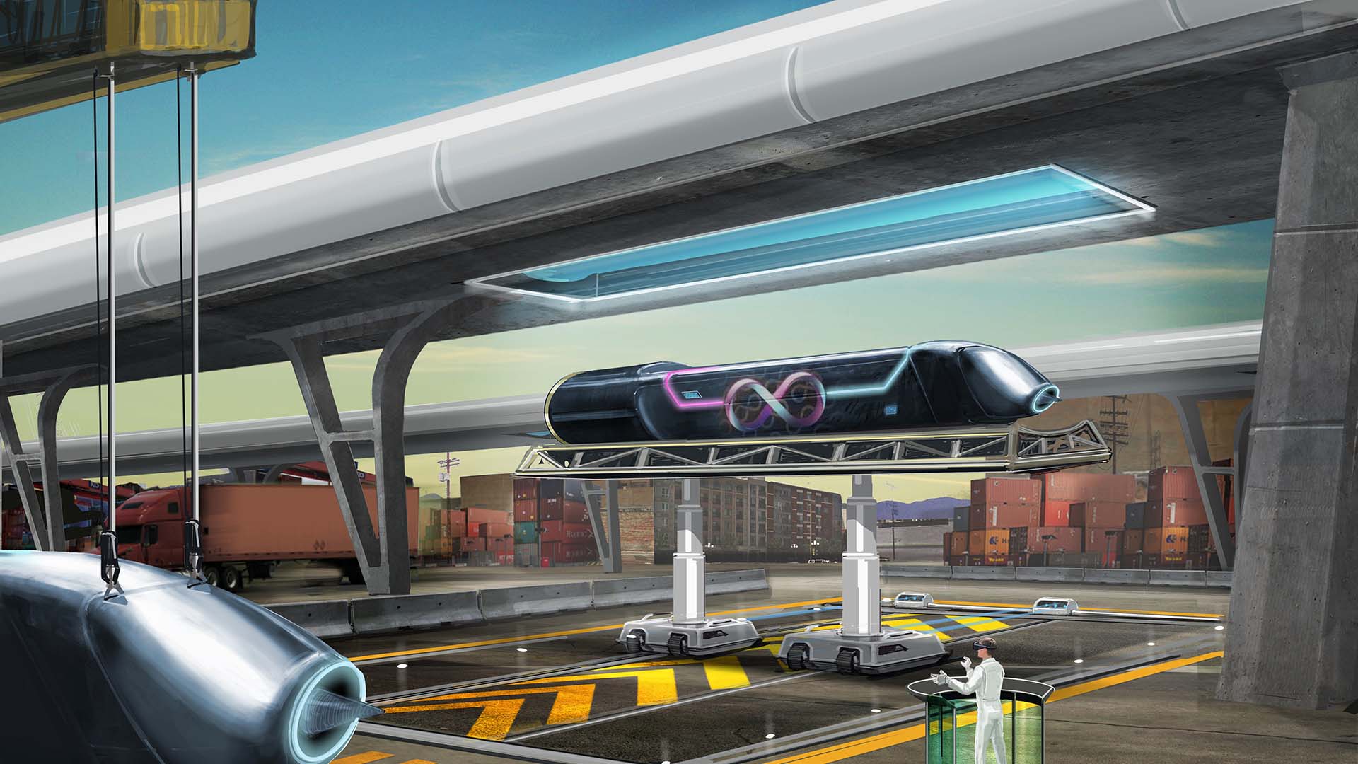 Hyperloop : la piste d’essai près de Toulouse reçoit ses premiers tubes d' acier