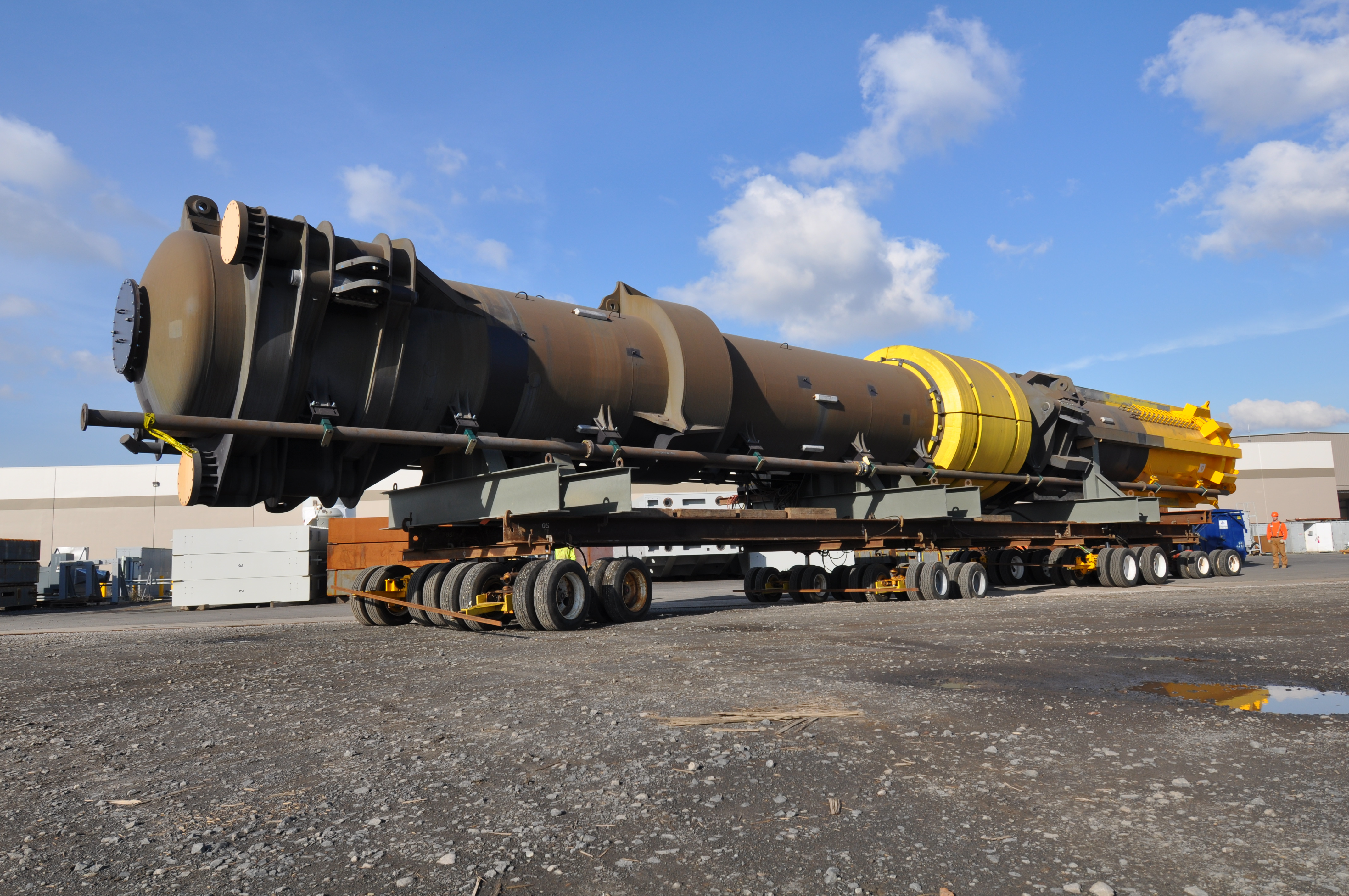 It was clear that with. Heavy Equipment Barge Move | NW Structural Moving