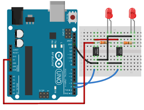 Cara mengakses optocoupler PC817 dengan Arduino