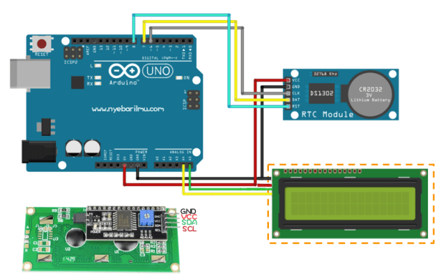 Tutorial Arduino mengakses modul RTC DS1302