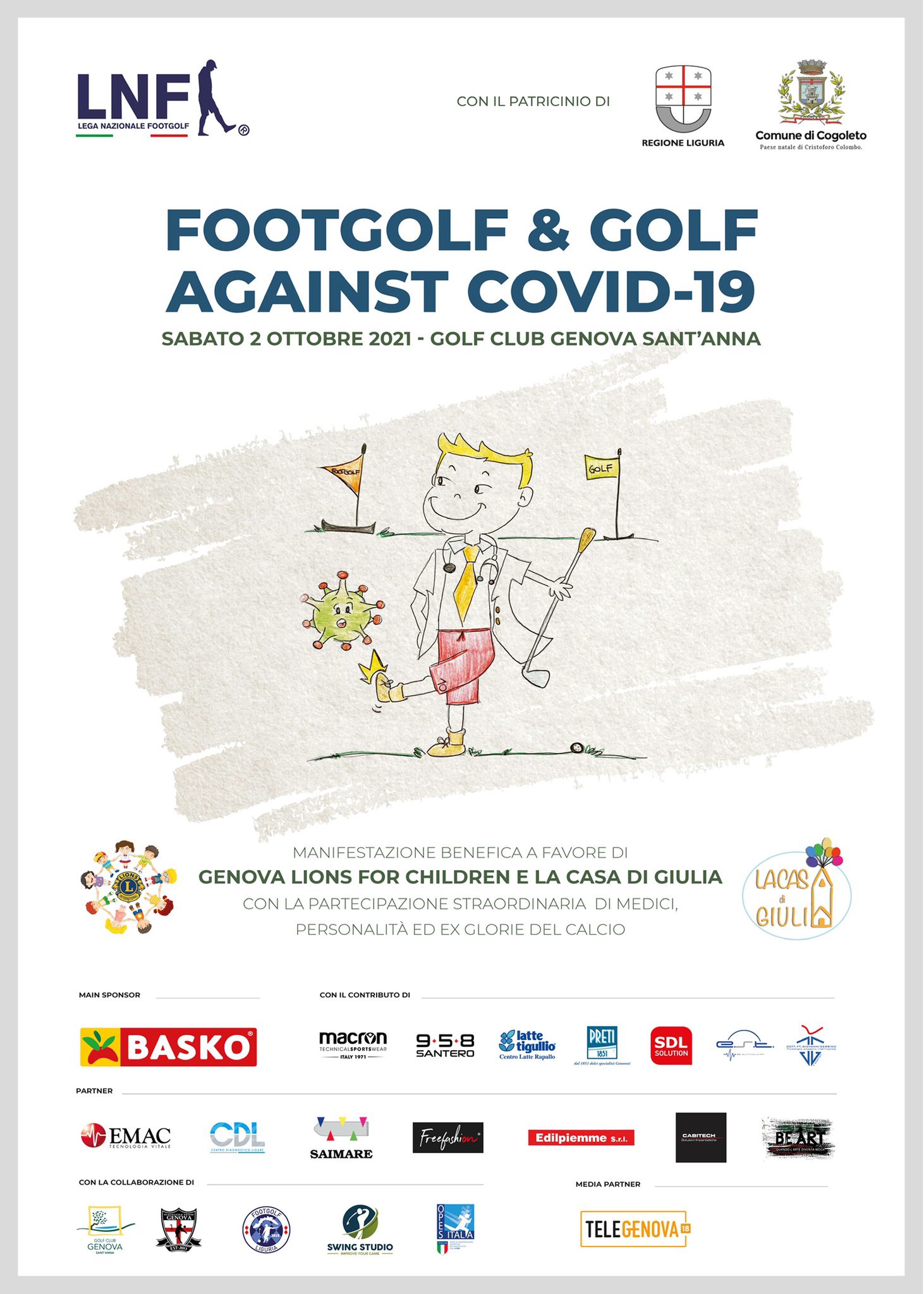 Ex Glorie Del Calcio, Personalità E Medici Insieme Per Sport E Beneficenza. A Genova C'è Footgolf & Golf Against Covid-19 | Opes 2048_x_1462_jpg