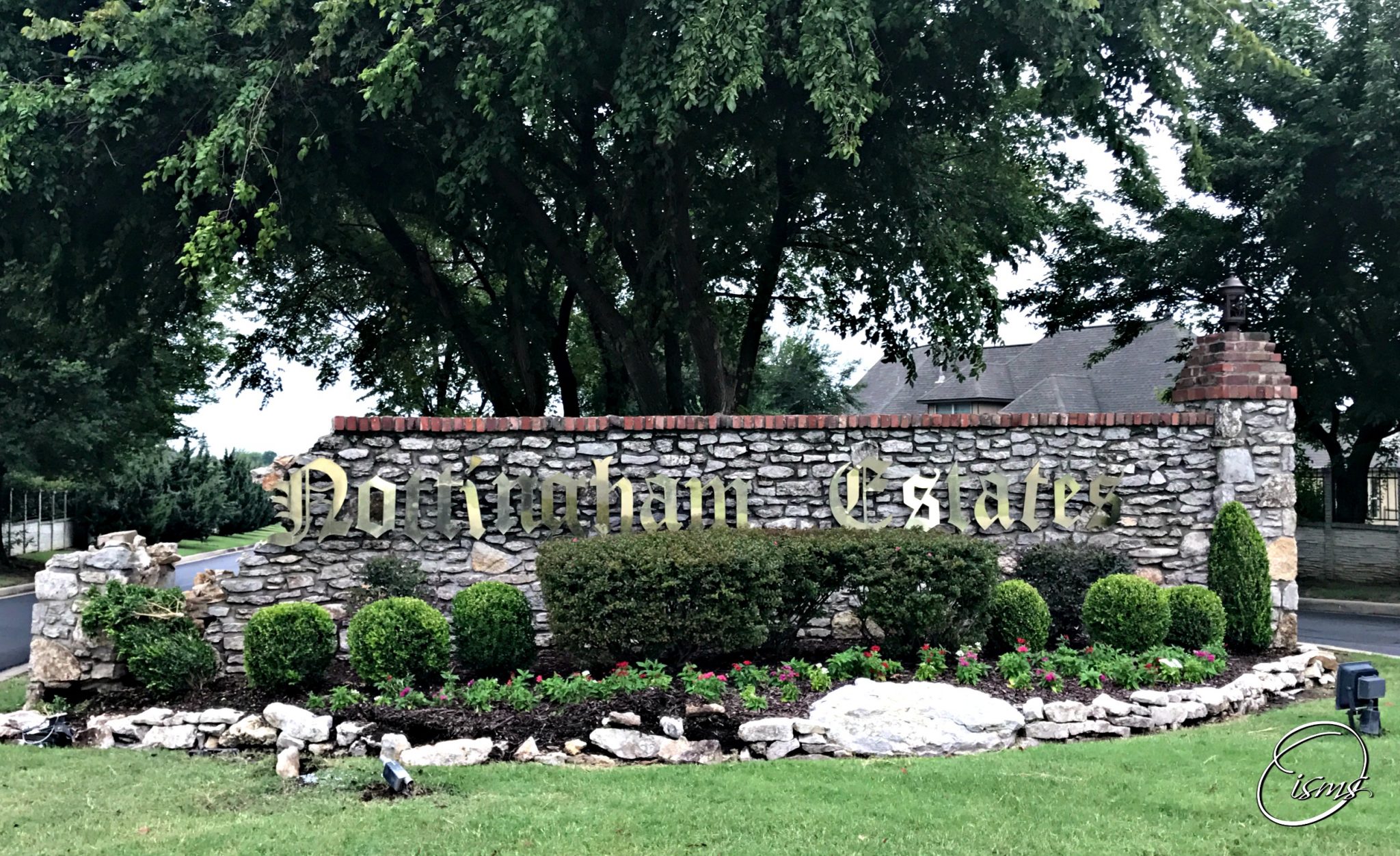 Nottingham Estates Entry Damaged Monday Morning by Hit and Run Driver