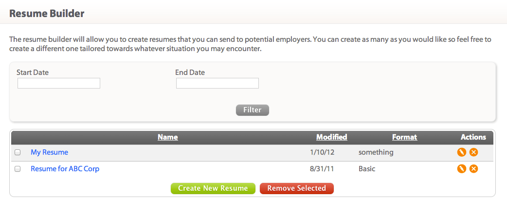 Creating A Resume