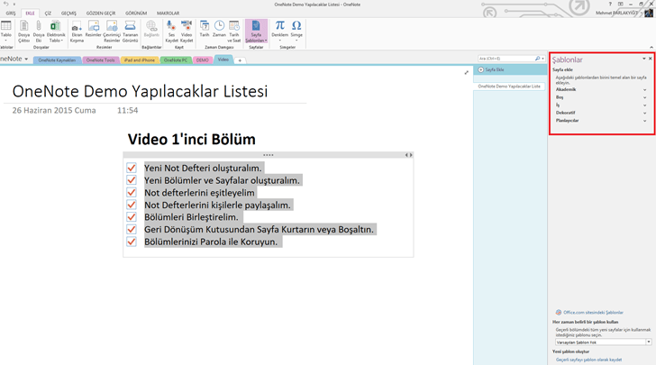 İsminizi google logosu şeklinde yazdırın. OneNote 2013 Şablon Sayfalar ile Çalışmak | Virtualized World