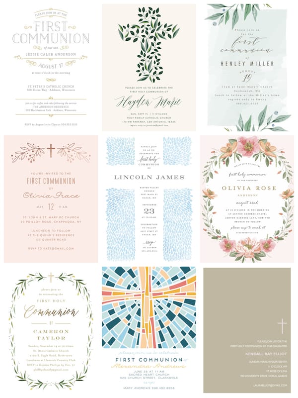 According to the bible, christians, partake of holy communion in remembrance of the body and blood of jesus that was broken and poured at the cross. Holy Communion Invitations Tableware Religious Decor Gifts Partyideapros Com