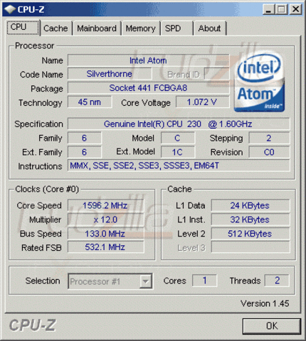 Intel Atom Mit 1 6 Gigahertz Getestet