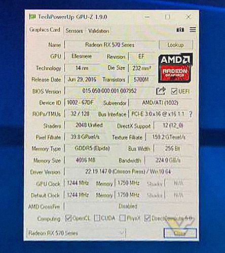 Spec Rx 570 Gpuz Xfx Rx 570 Gpu Z Amd Radeon Rx 570 Details Outlet