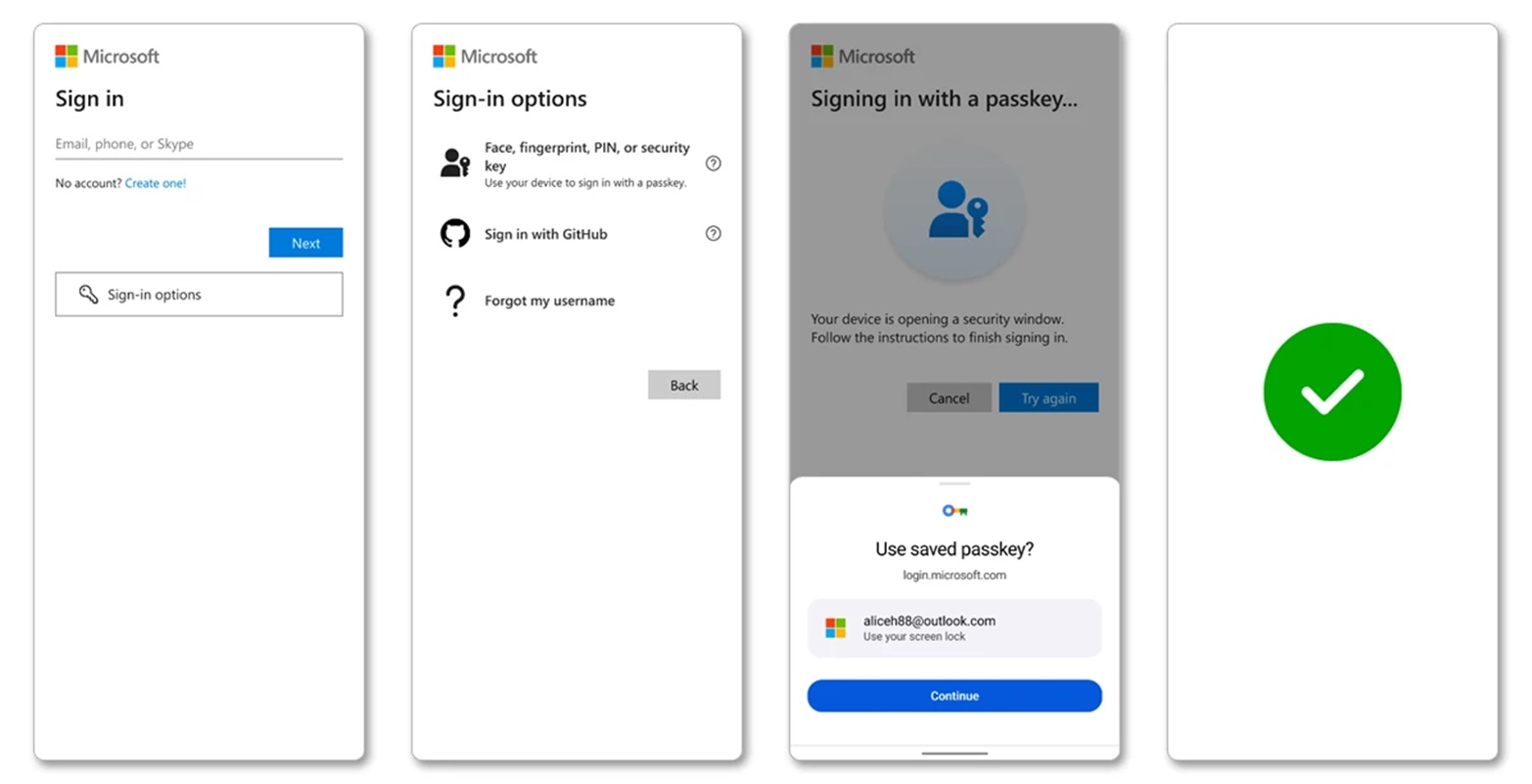 Microsoft enables passkeys for all consumer accounts
