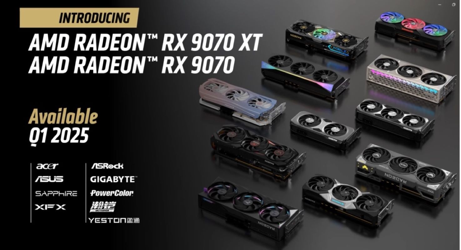 AMD says Radeon 9070 GPUs are coming in March