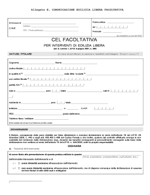 Allegato E Comunicazione Edilizia Libera Facoltativa - Fill Online, Printable, Fillable, Blank | Pdffiller 386_x_298_png