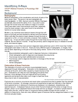 The human body has more than 200 bones. Identifying X Rays Haspi 08d Answers Fill Online Printable Fillable Blank Pdffiller
