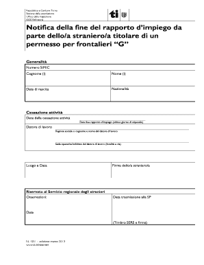 Notifica Di Fine Rapporto D'impiego - Fill Online, Printable, Fillable, Blank | Pdffiller 386_x_298_png