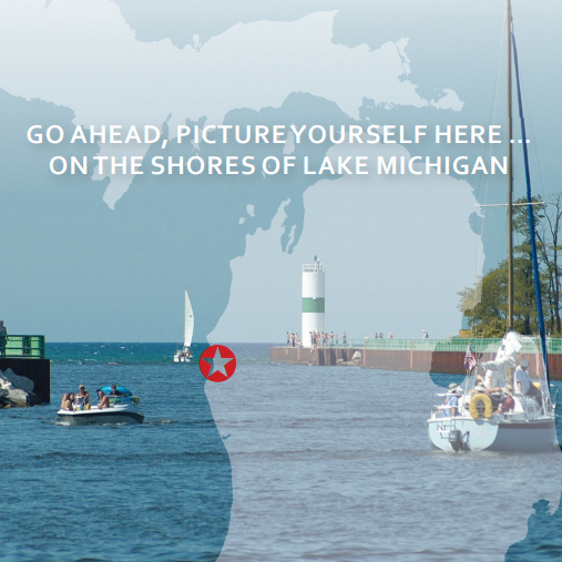Map Of Pentwater Michigan Map Of Pentwater Michigan