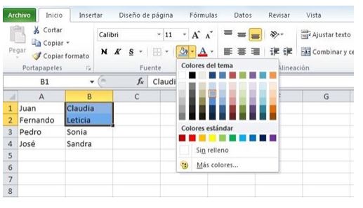 Como Poner Celdas De Varios Colores En Excel Excel Contable