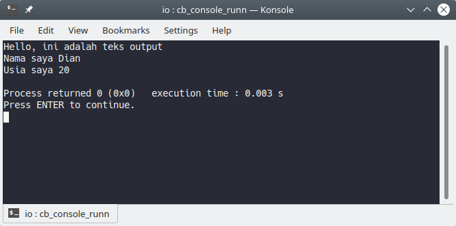 Belajar C++ #04: Mengenal Fungsi Input dan Output pada C++