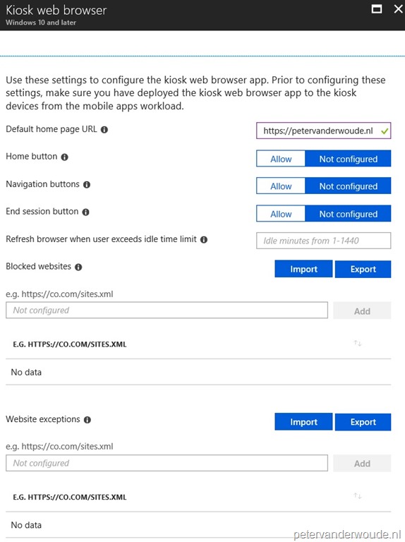 Single fullscreen Kiosk Browser app in kiosk mode All about
