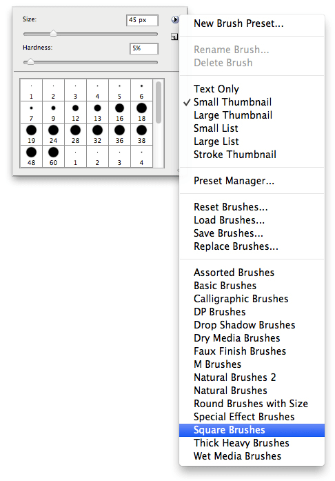 This document explains how to add customized borders to . 5 Quick Easy Steps To Make A Square Brush In Photoshop