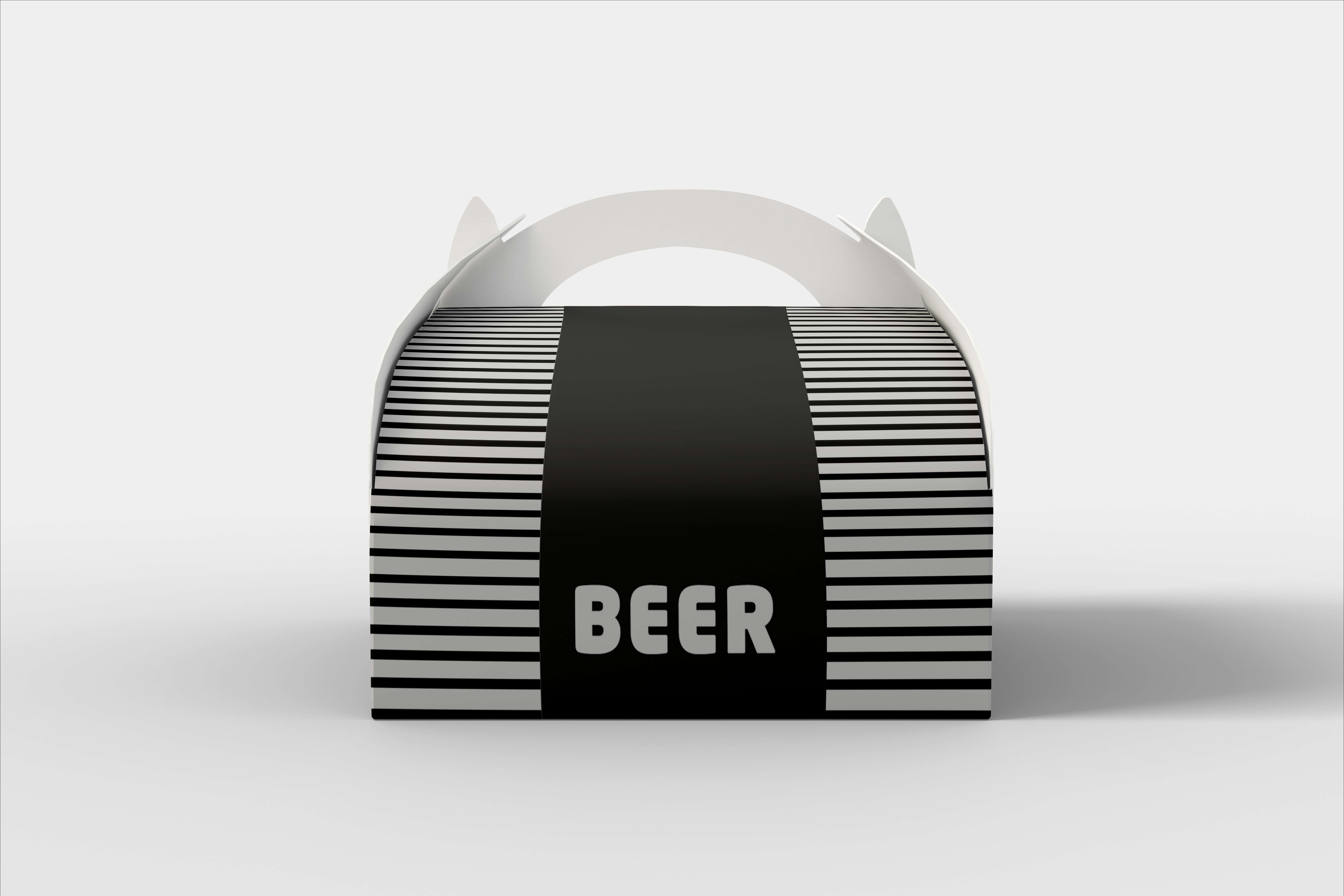 Free Food Rounded Packaging Box Mock Up