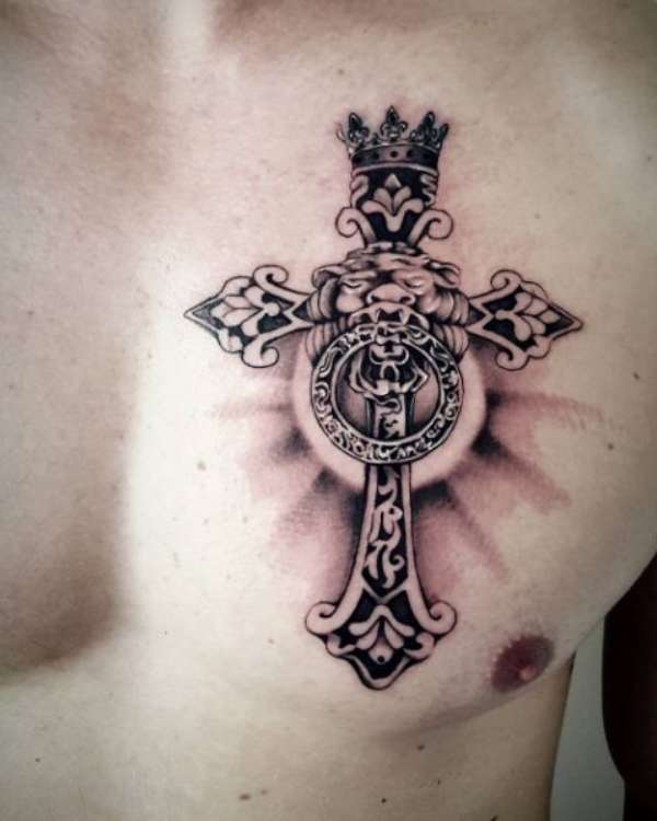 150 Best Cross Tattoos For Men (2020) 750_x_600_jpg