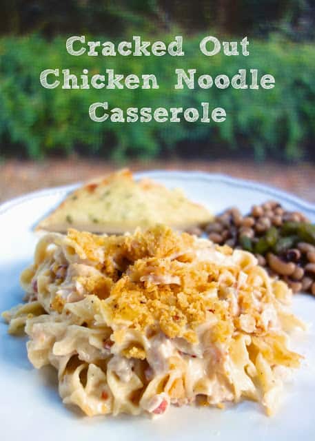 Stir noodles into the cheese mixture, then pour into a lightly greased 9×13 pan. Cracked Out Chicken Noodle Casserole Plain Chicken