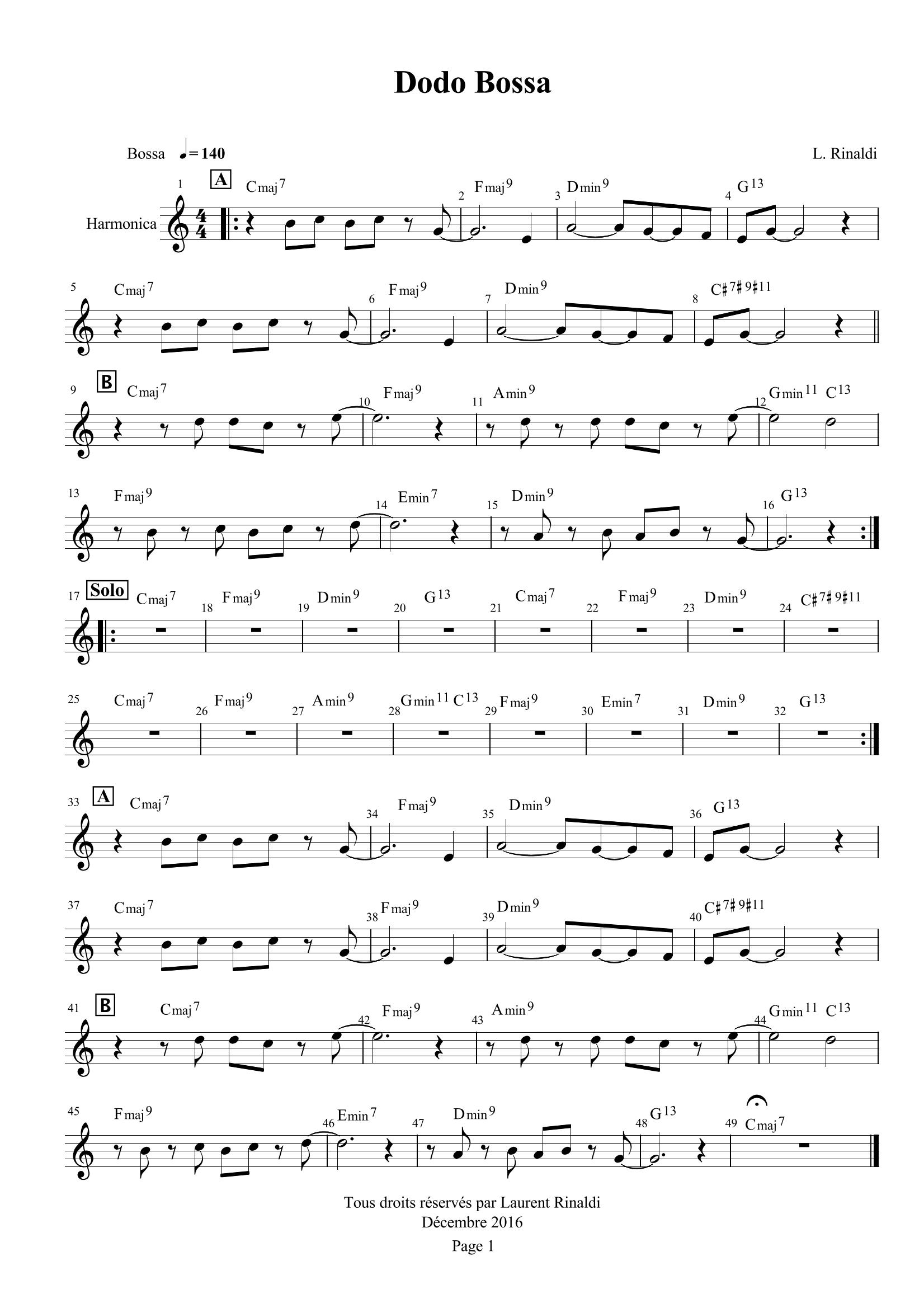 Dodo Bossa – Planet Harmonica