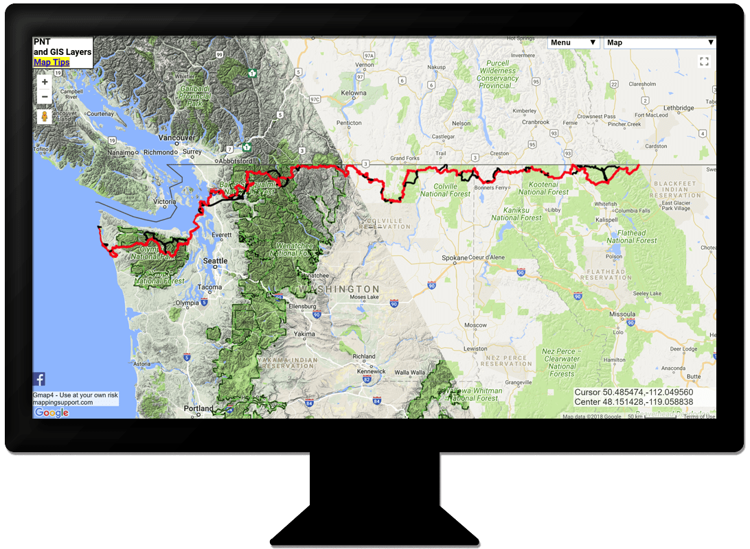 Maps of the Pacific Northwest National - Interactive Map 1 