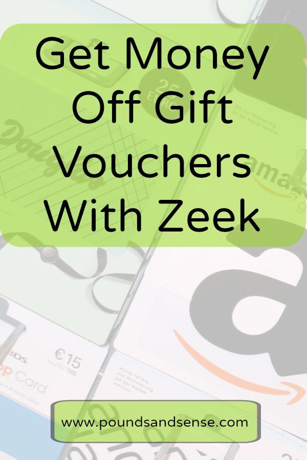 Get Money Off Gift Vouchers With Zeek Pounds and Sense