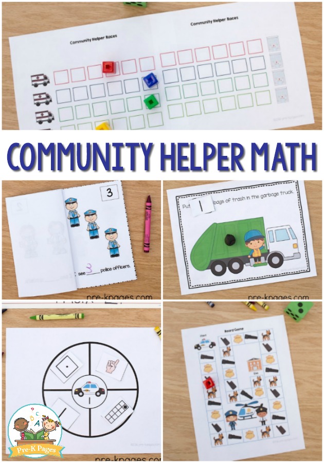 community helpers math activities for preschool