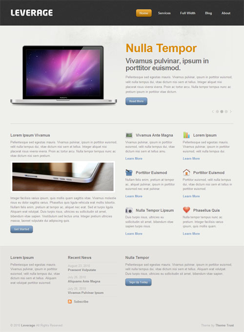 Divi isn't just a wordpress theme, it's a complete design framework that allows you to design and customize every part of your website from the ground up. Theme Trust Premium WordPress Themes