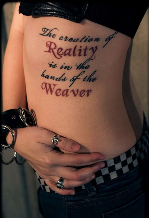 For those who haven't seen them before, your world is about to be rocked. How to Choose Your Quote Tattoos - Pretty Designs