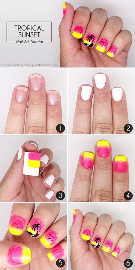 Glitter might make you think back. 25 Easy Step By Step Nail Tutorials For Girls Pretty Designs