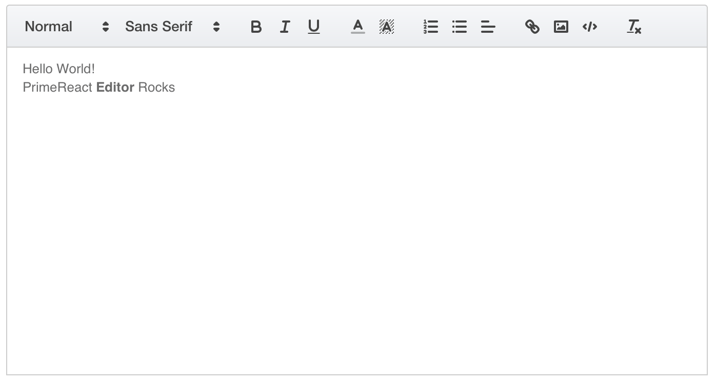 Editor primefaces