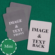 Select a perfect gift today! Personalised Mini Playing Cards Size