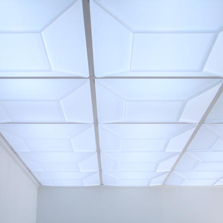 Diynetwork.com gives a quick, informative rundown of the types of tile available. Convex - Translucent - by Ceilume