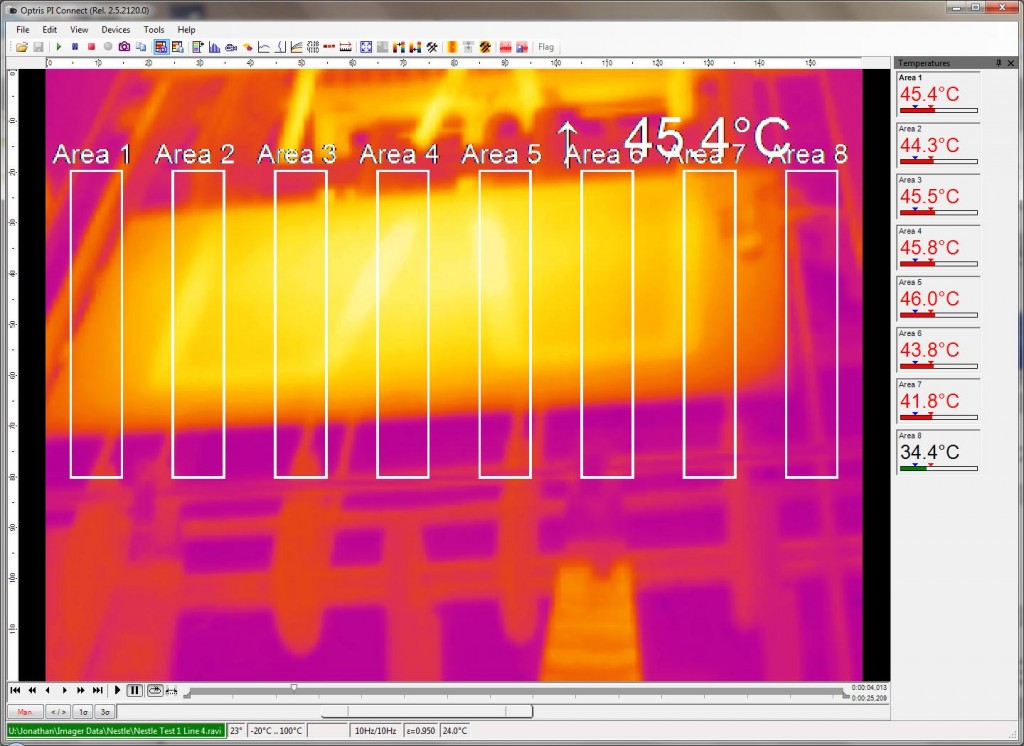 Optris PI Connect Thermal Analysis Software, Process Parameters
