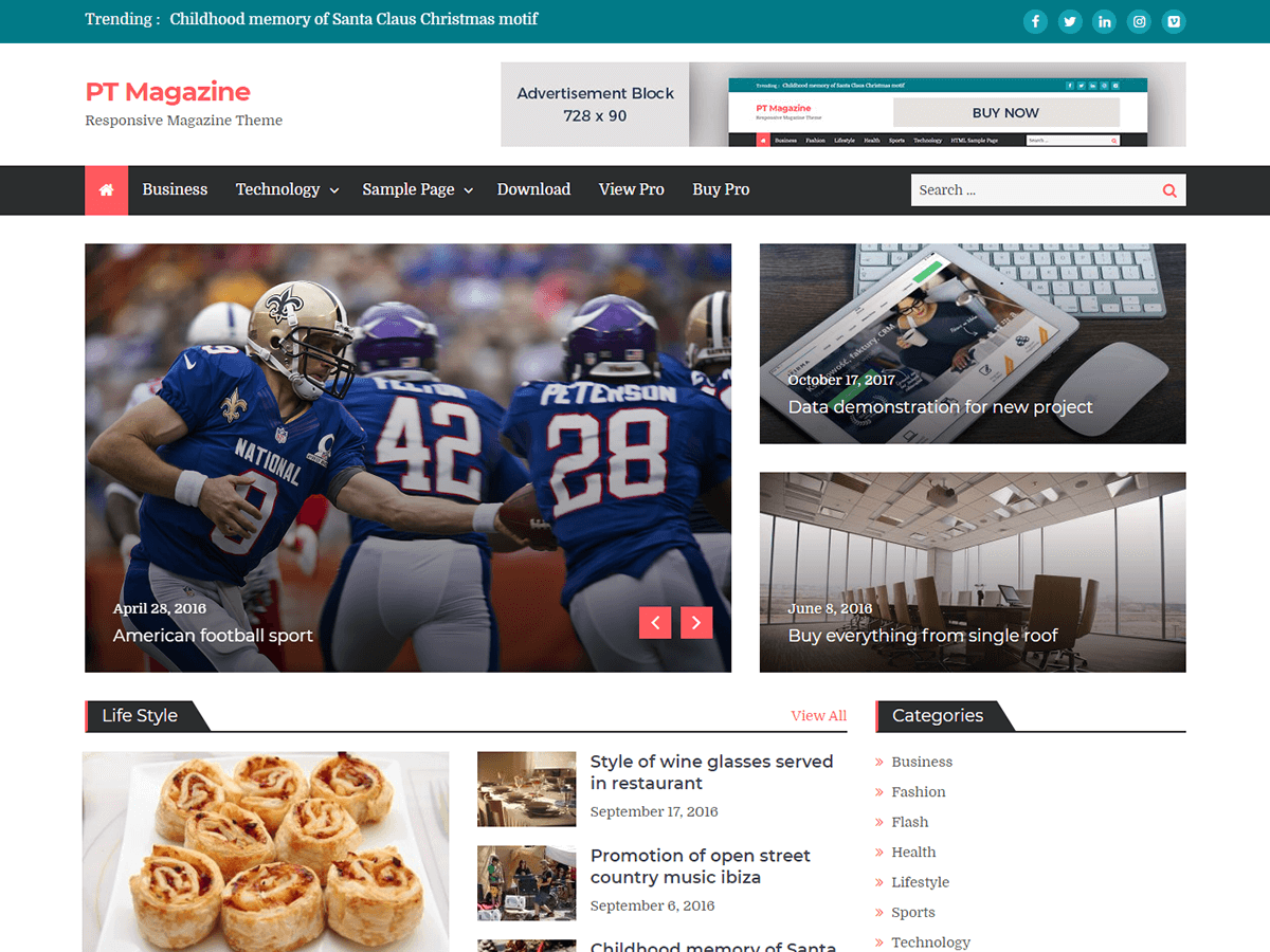 19 best free wordpress magazine themes 2021 · 1. Pt Magazine Best Free Wordpress Magazine Theme 2018